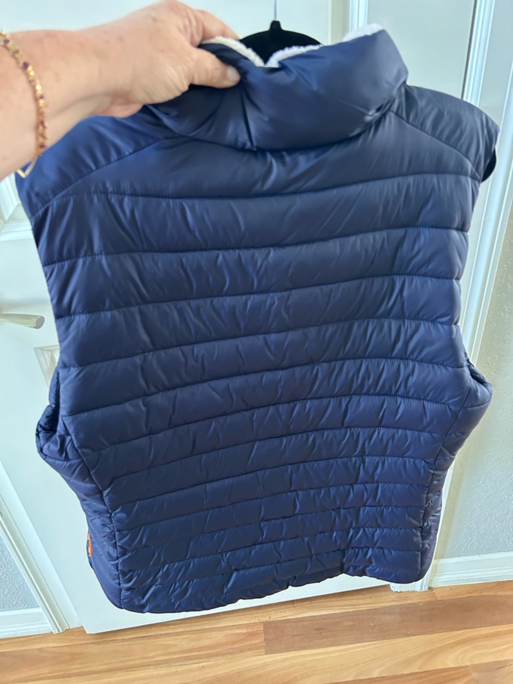 Save the Duck Charlotte Puffer Vest. faux Sherpa lined. Down Alternative. XXL - Picture 7 of 12